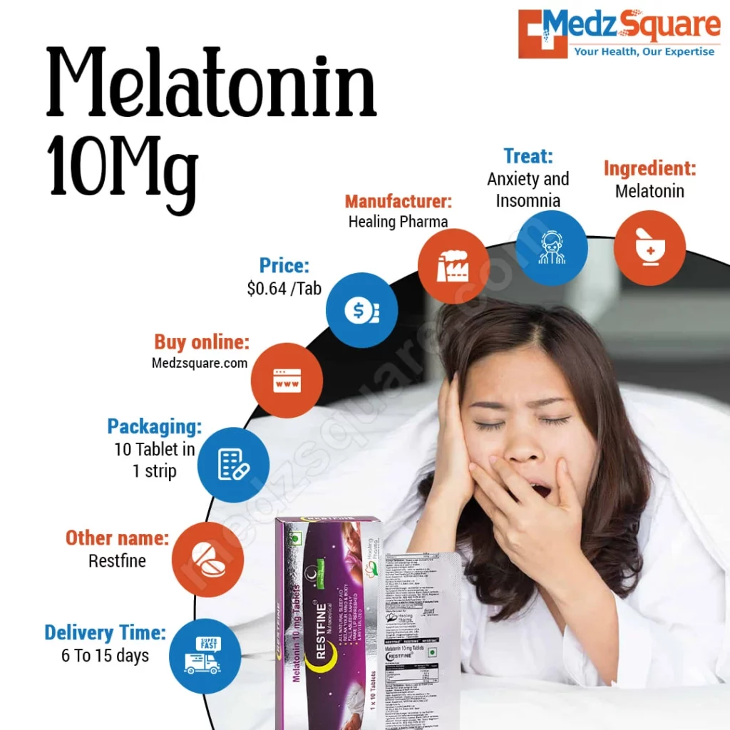 Melatonin 10mg infographic