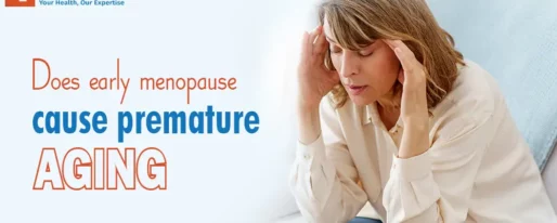 Does early menopause cause premature aging