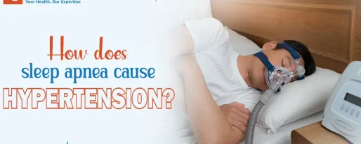 How does sleep apnea cause hypertension?