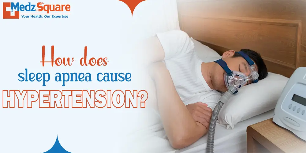 How does sleep apnea cause hypertension?